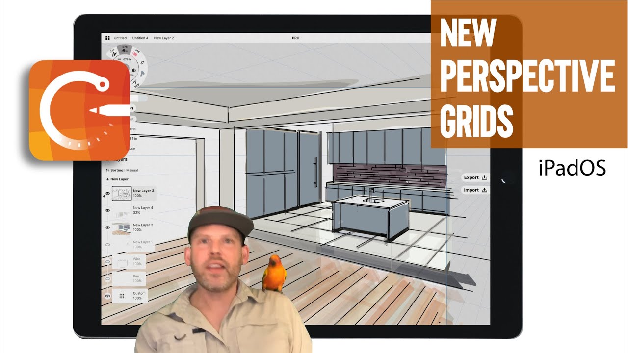 How to Use the Perspective Grids in the Concepts App - iPadOS/ iOS