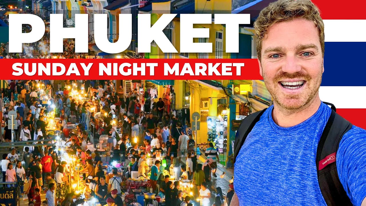 PHUKET SUNDAY NIGHT MARKET 🇹🇭 Top Street Food In Phuket Old Town Market