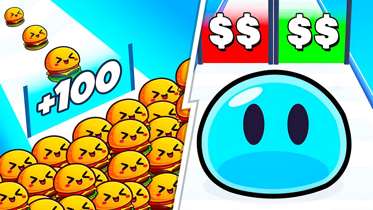 Food Run VS Slime Run Race 🔥 Max Level SpeedRun Gameplay (Android,iOS) NEW UPDATE Ep 817