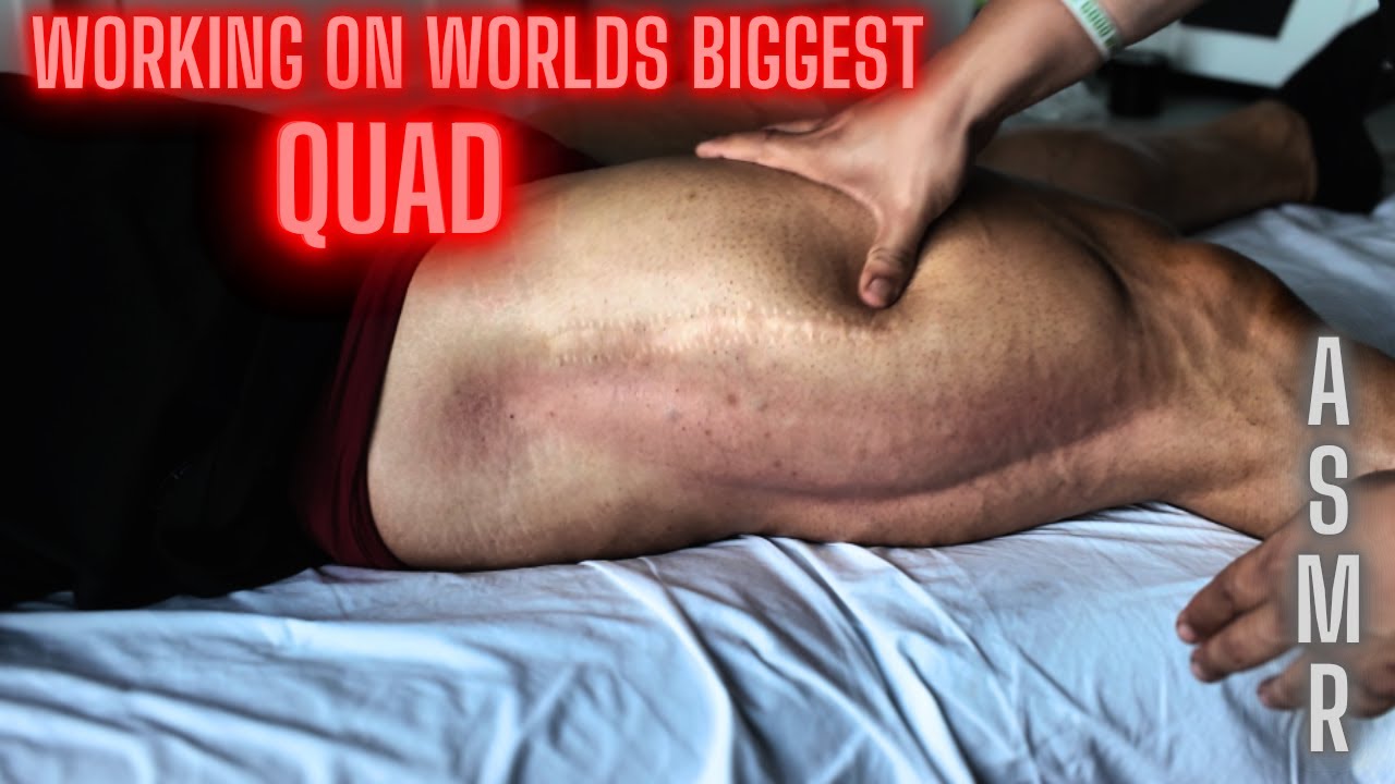 ASMR Fascia Release on Future Mr. Olympia? Massive Quads | No Music Deep Tissue Therapy