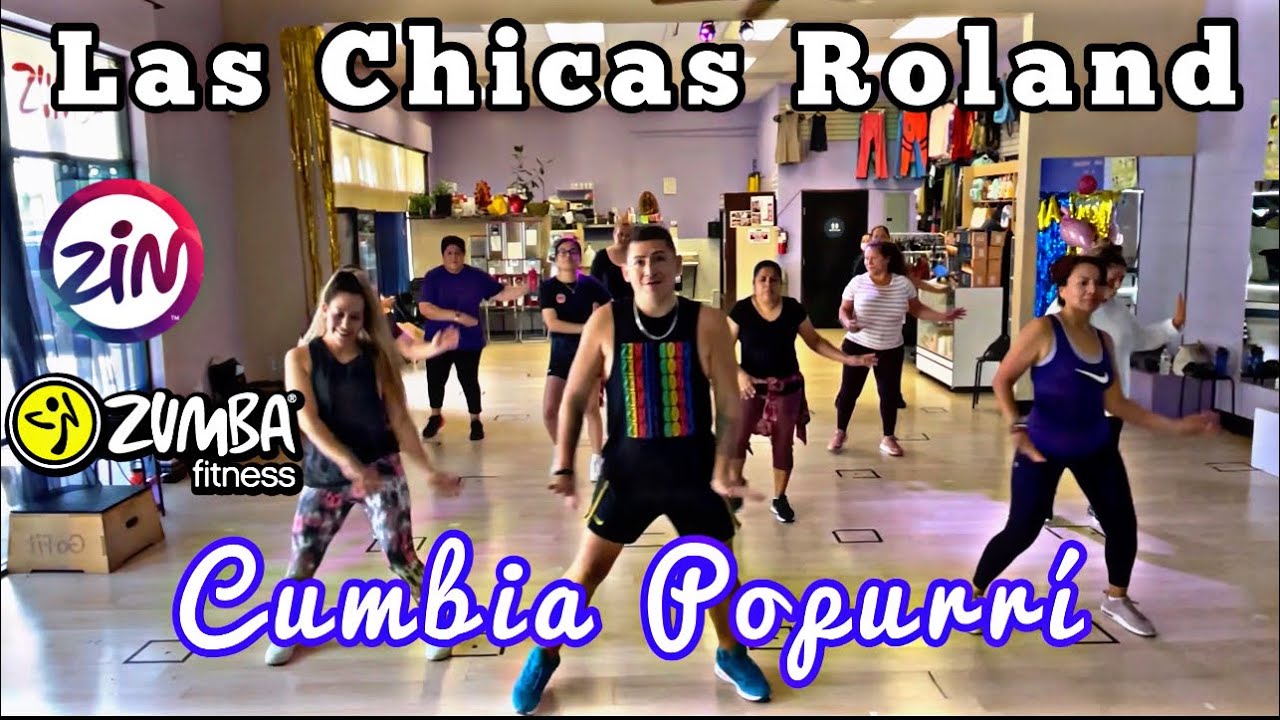 “Cumbia Popurrí” Las Chicas Roland 💥 Zumba coreografía 🎶  cumbia mix zumba chicas Roland coreo