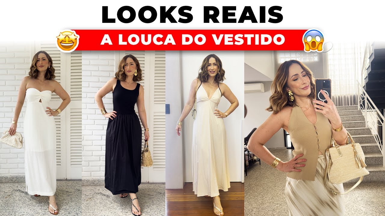 LOOKS DA SEMANA COM MUITOS VESTIDOS