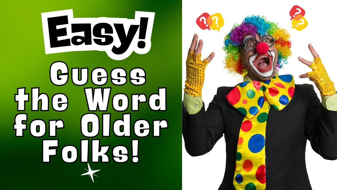 Guess the Word for Older Folks | EASY QUIZ Part 1