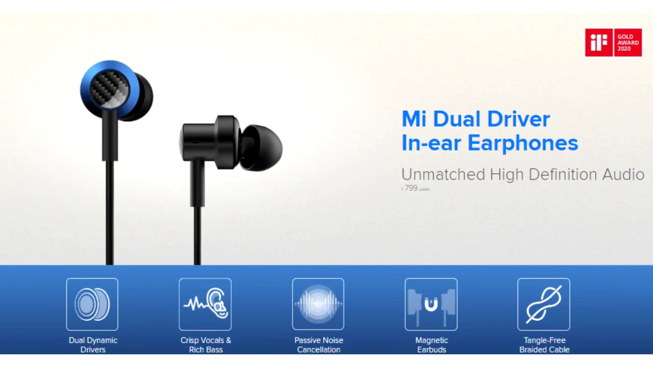 Xiaomi Mi Dual Driver In-ear Earphones - двухдрайверные проводные наушники за $11
