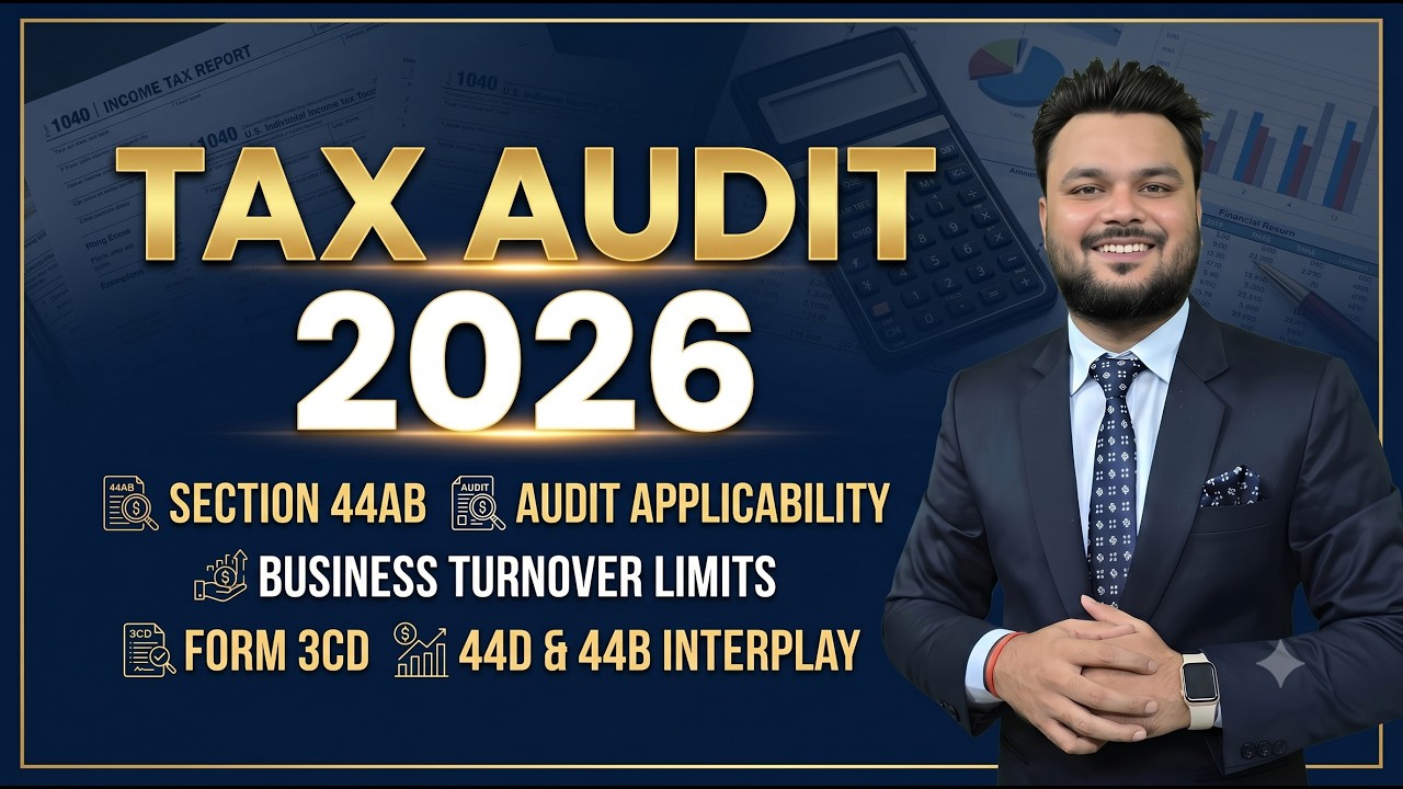 Tax Audit Applicability 2026 | Section 44AB Masterclass