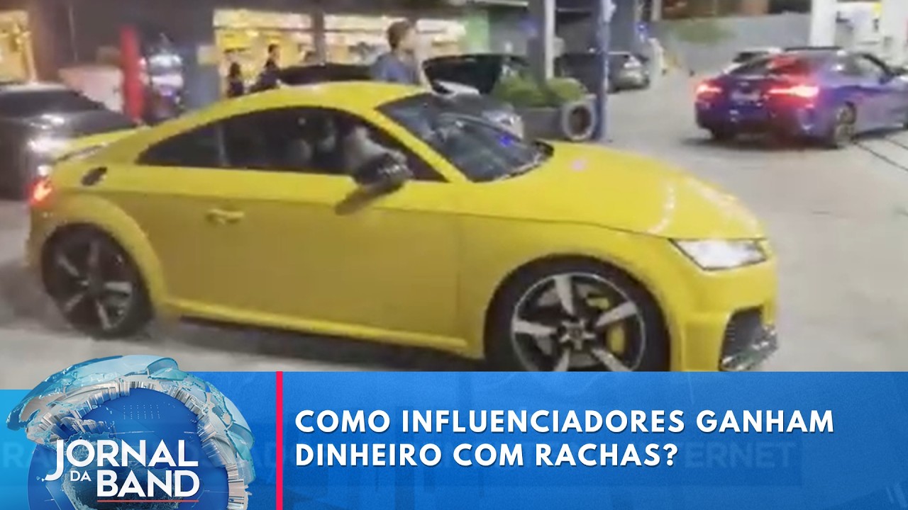 Rachas em SP: Pol&iacute;cia apreende mais de carros em avenida | Jornal da Band