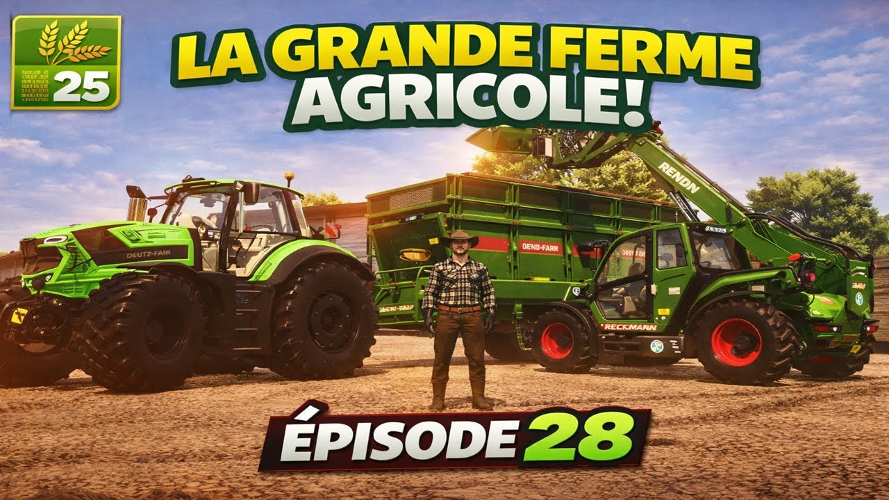 J'épand du fumier,  plante du radis et gère les balles | FS25 Ferme réaliste | Time-lapse #28