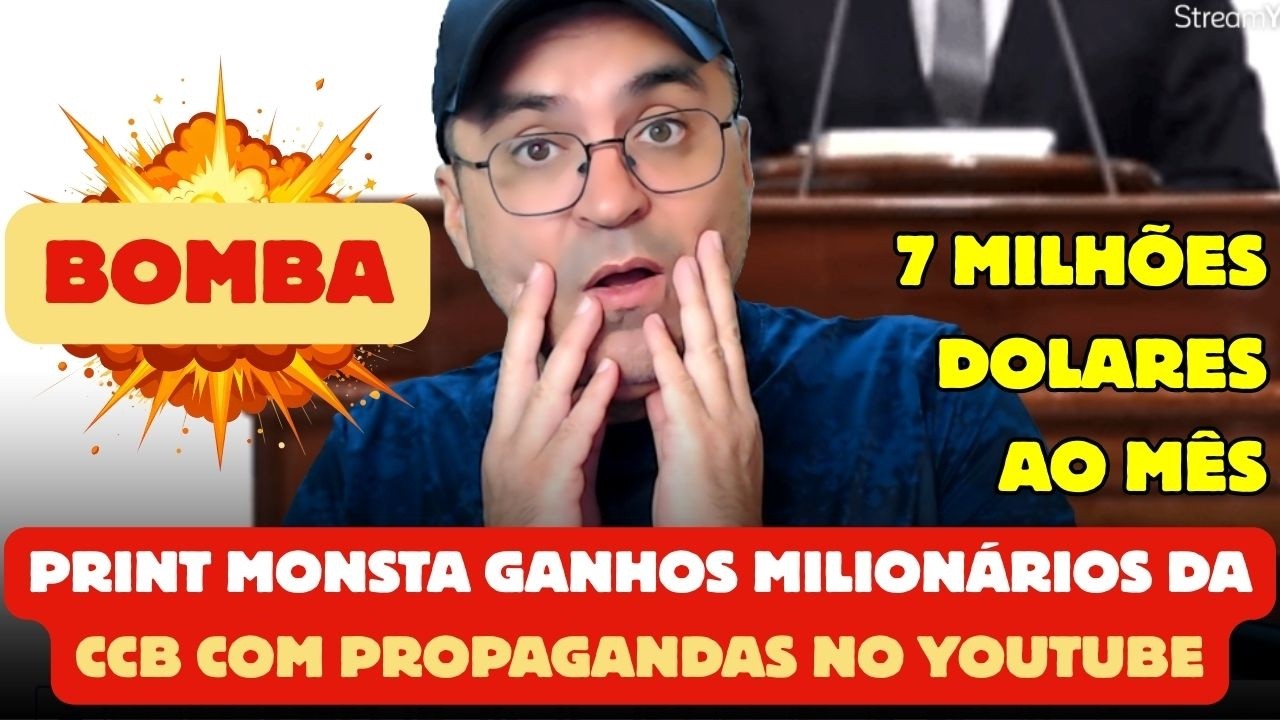🚨BOMBA‼️7 milhões de Ganhos no YouTube com Propagando - A HIPOCRISIA DO DISCURSO ANTI-GANHO EXPOSTA.