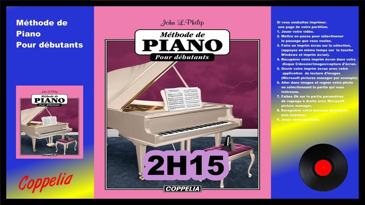 PARTITION MUSICALE COMMENT APPRENDRE A JOUER  DU PIANO CLASSIQUE  - COPPELIA OLIVI