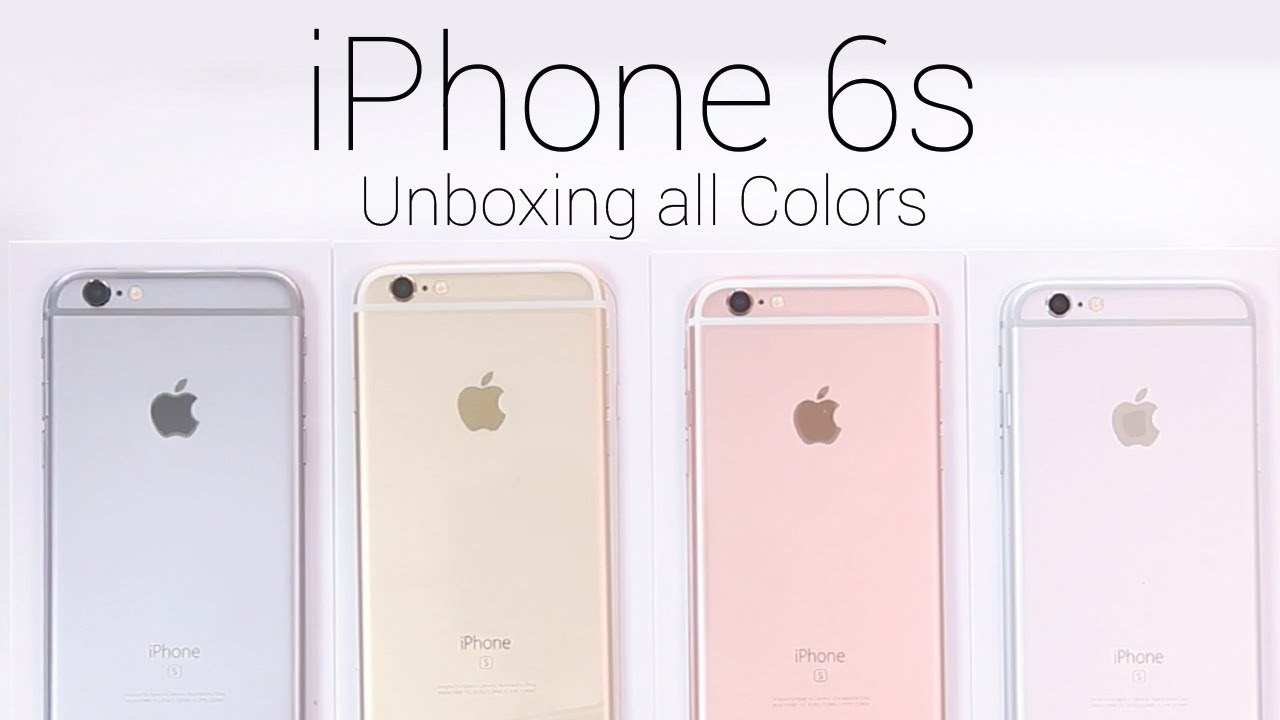 Распаковка iPhone 6s и сравнение цветов! (Серебристый, розовое золото, «серый космос» и золотой)