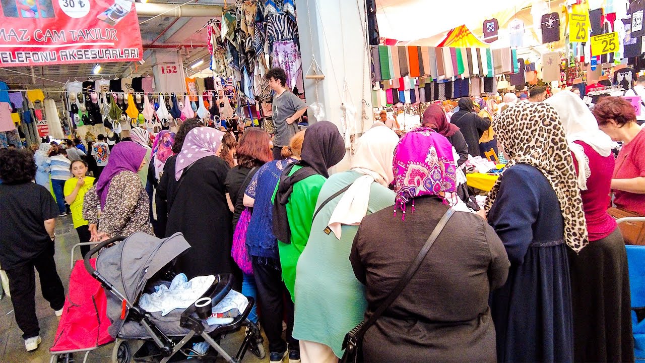 İstanbul Market Bazaars June 2023[4K60fps]-Kadıköy Sali Pazarı