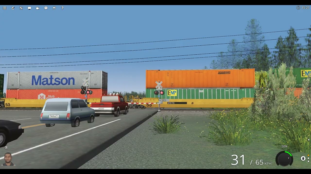 TRS22 UP and NS intermodel train