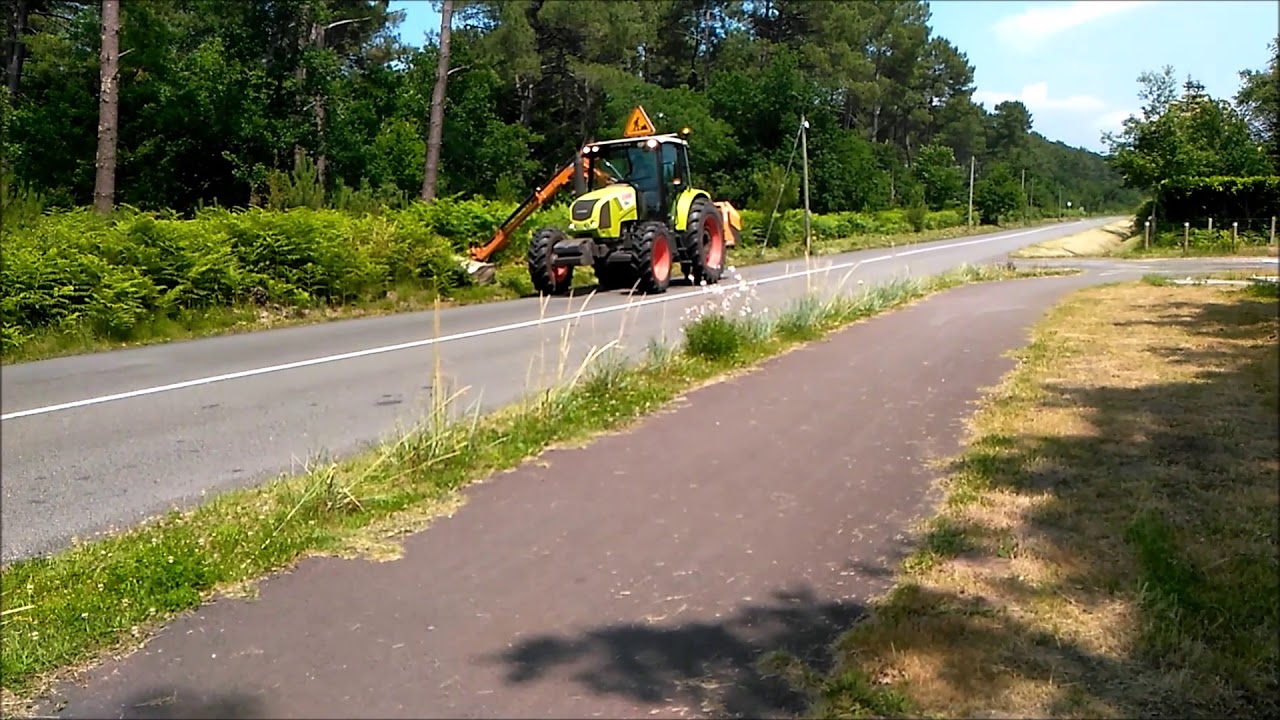 Chantier de broyage 2018 - CLAAS ARION 410 & Epareuse Noremat Magistra