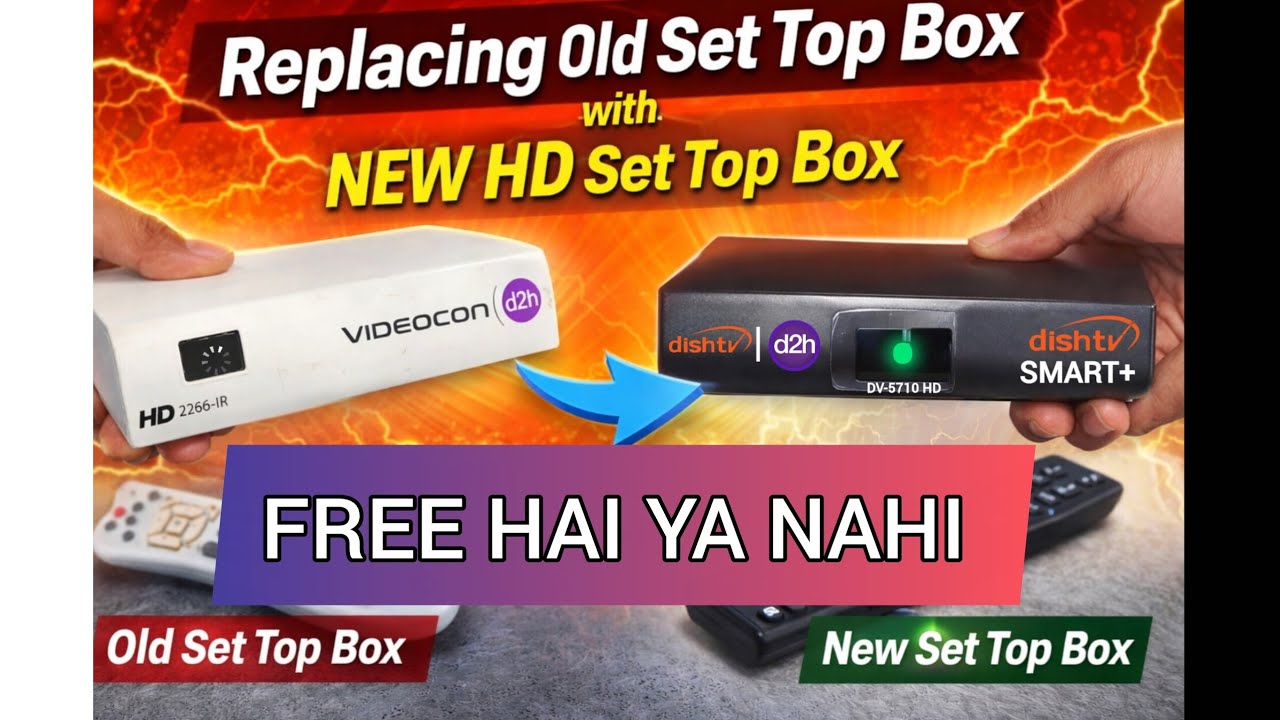 Old d2h Set Top Box Replace with New HD Set Top Box 🔥 Free Hai Ya Nahi?😲 Full Process + Cost  