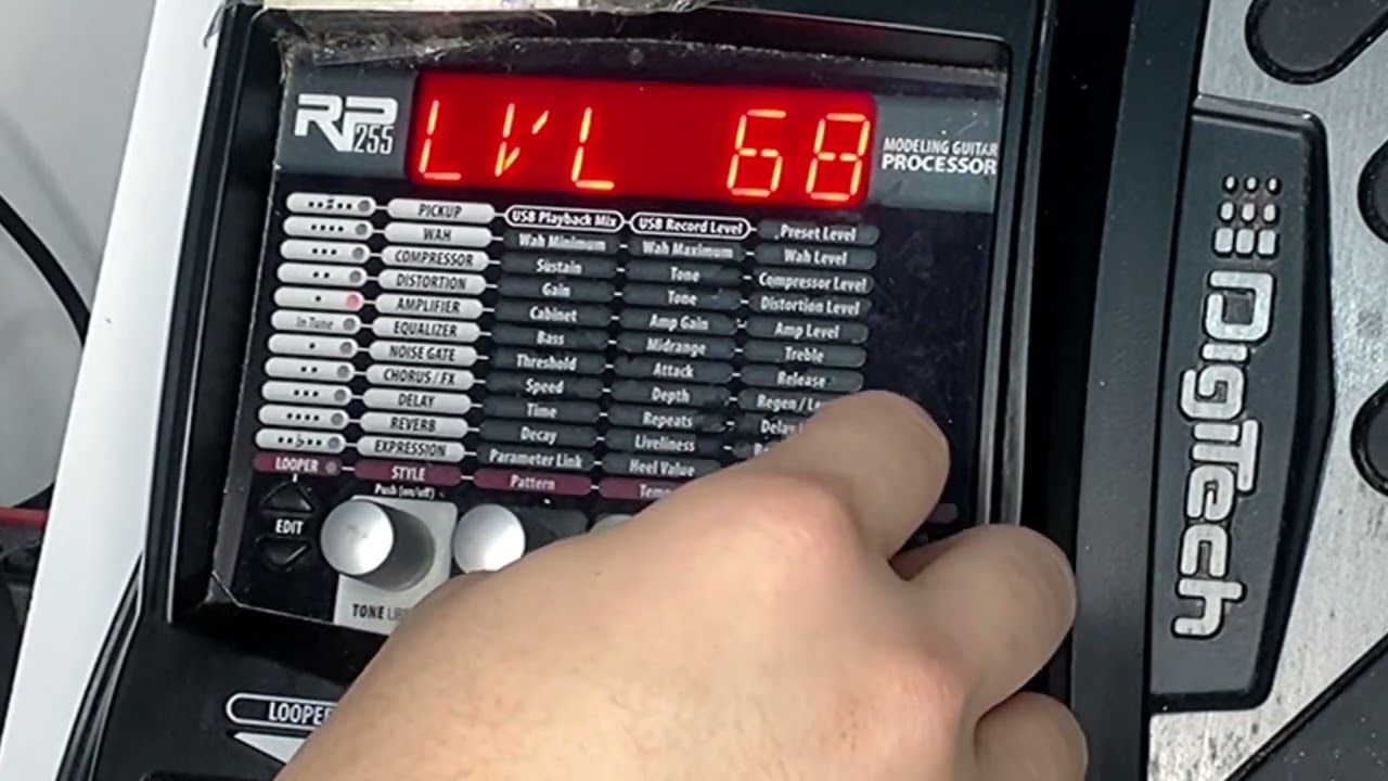 Franco - Digitech RP255 COMO MEXER, montar clean, crunch, distorção, solo e salvar