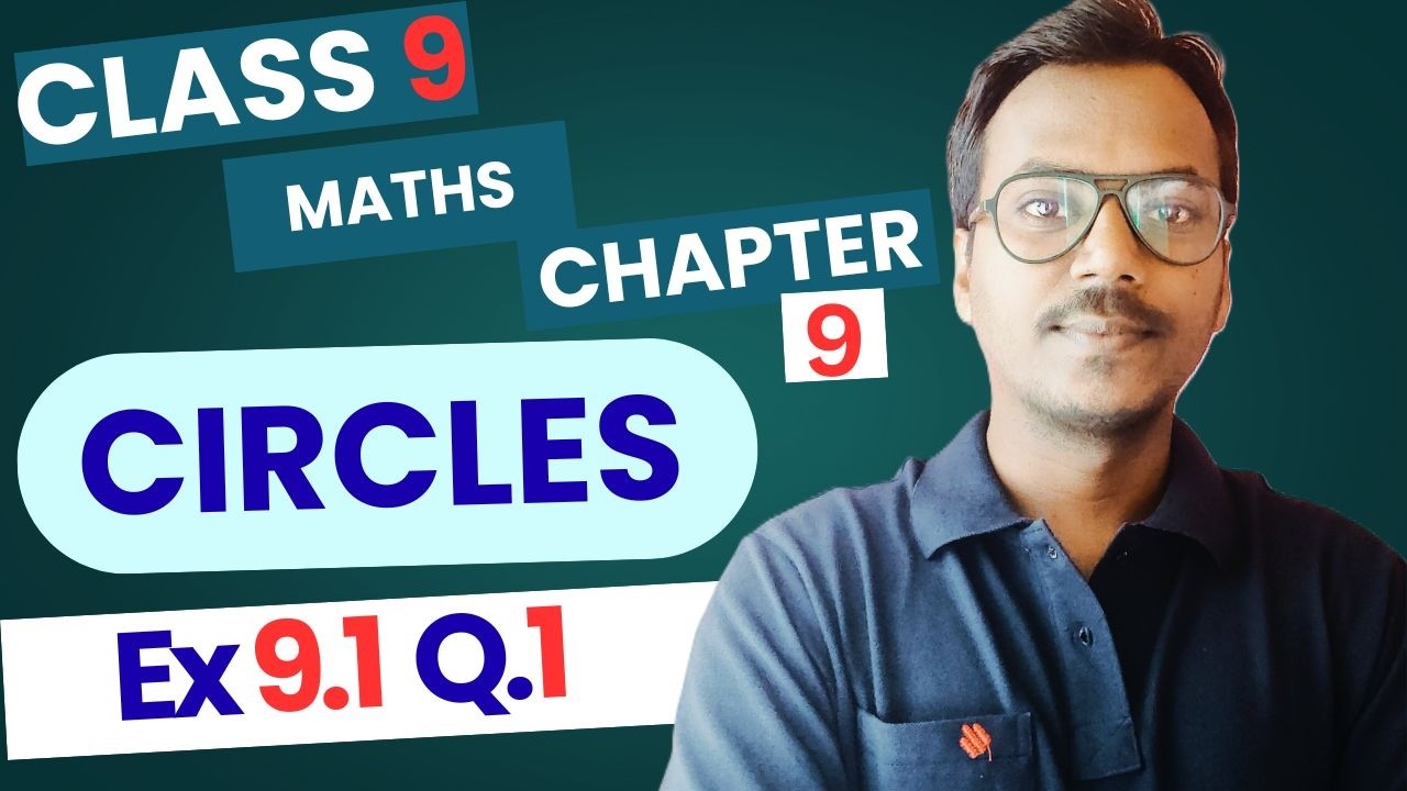 Class 9 Maths Ch 9 Ex 9.1 Q1 Solved | CIRCLES | NCERT Solutions | CBSE 2026 | 100 Classes by RK