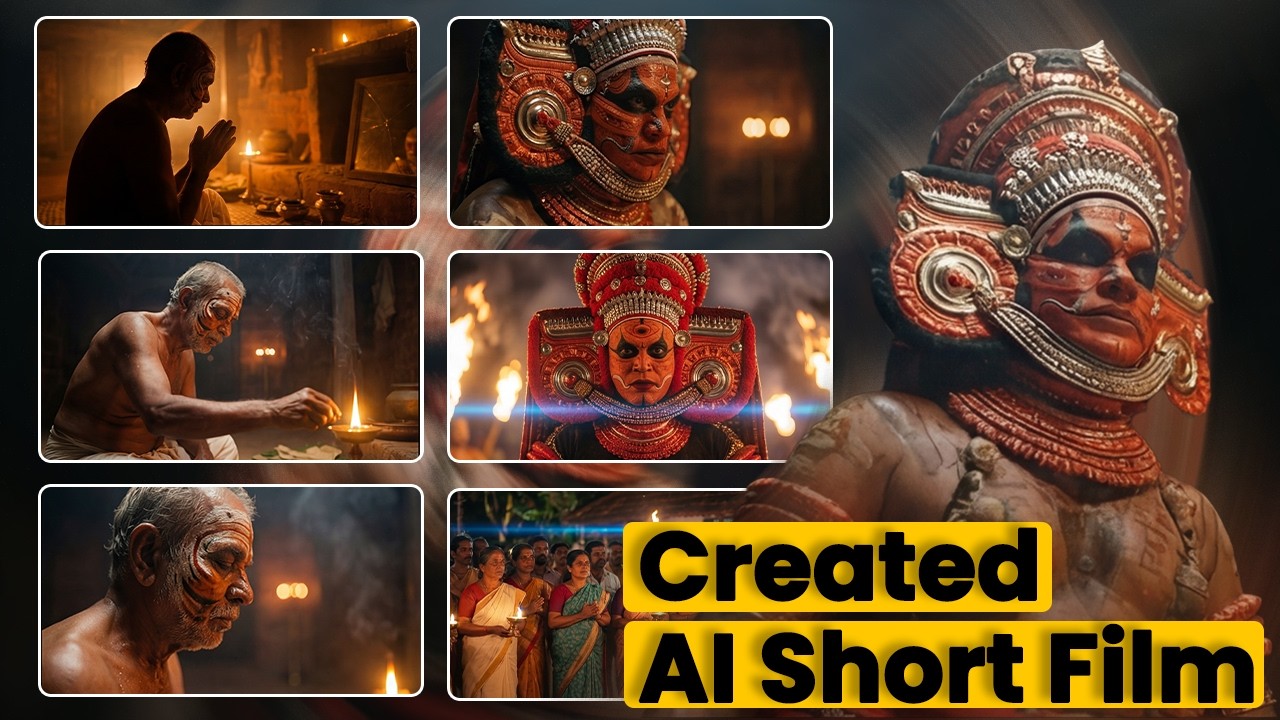 Kling 3.0 ഉപയോഗിച്ച് ഒരു തെയ്യം AI Short Film (Step-by-Step Workflow)