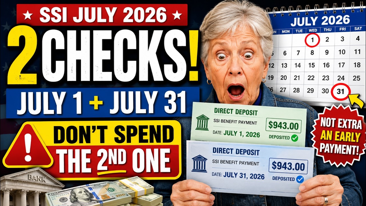 SSI July 2026: 2 Checks Are Coming &mdash; But Don&rsquo;t Spend the 2nd One