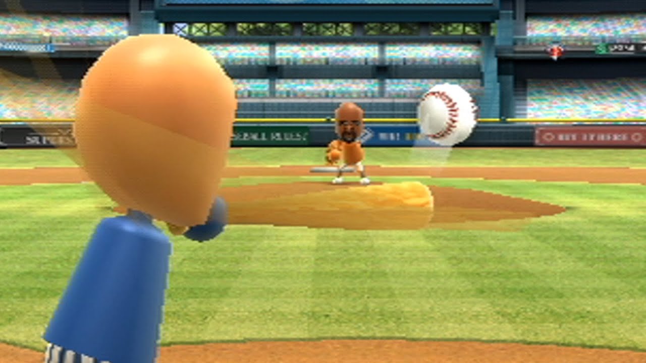 attempting to get the platinum medal for hitting home runs on wii sports baseball