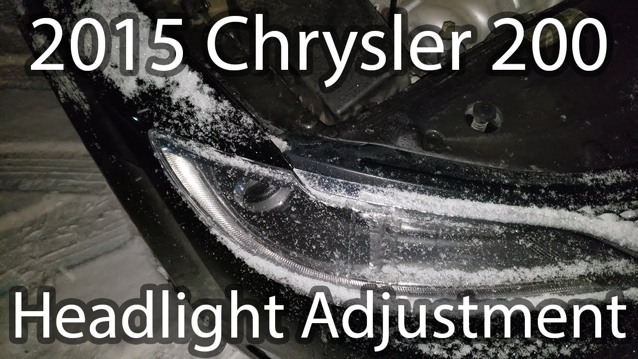 Регулировка фар Chrysler 200 2015