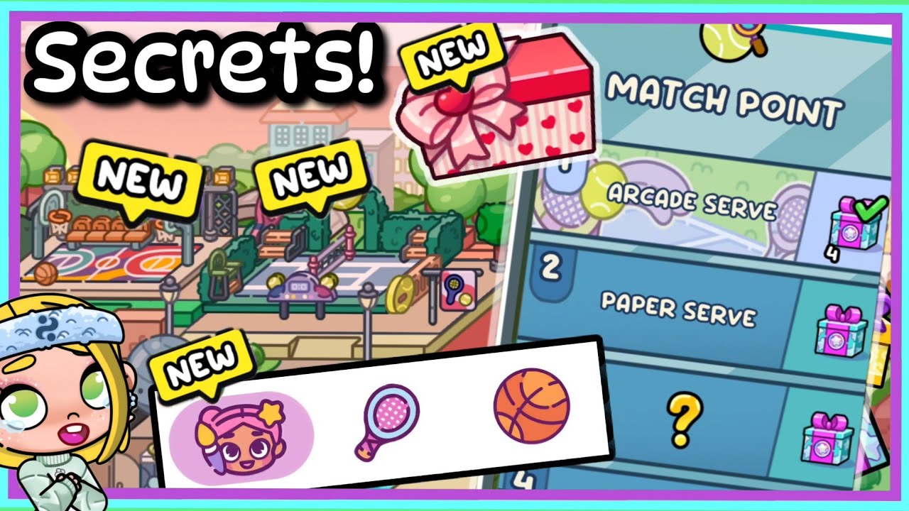 ВСЕ СЕКРЕТЫ ТЕННИСНЫХ КОРТОВ 🎾 + 🏀 💞 ВСЕ в ОБНОВЛЕНИИ МИРА АВАТАРА!