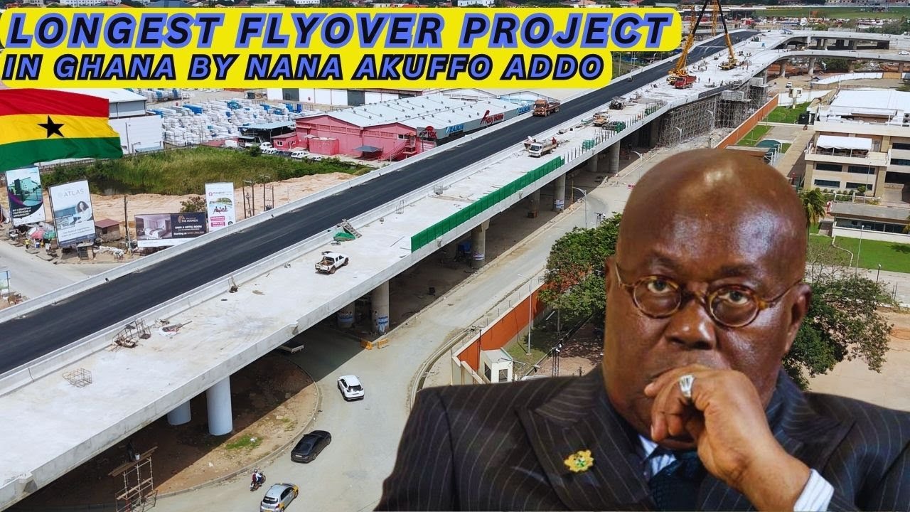 THE LONGEST FLYOVER PROJECT IN GHANA 🇬🇭 OVER TEMA MOTORWAY