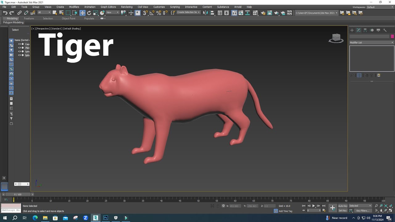 Tiger Modeling Tutorial .