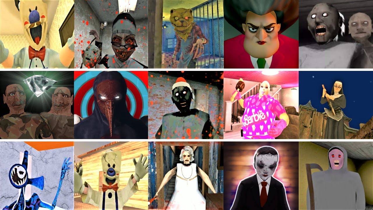 Caught Moments + Death Ending | Many Horror Games, Including Granny Chapter 2 and Evil Nun 2