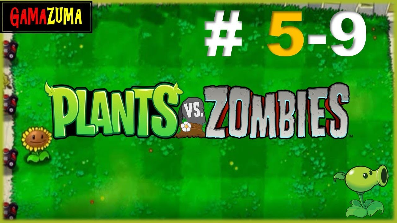 🍀🍀 COMO PASAR PLANTAS VS ZOMBIES 1 NIVEL 5- 9 PASO A PASO🍀🍀