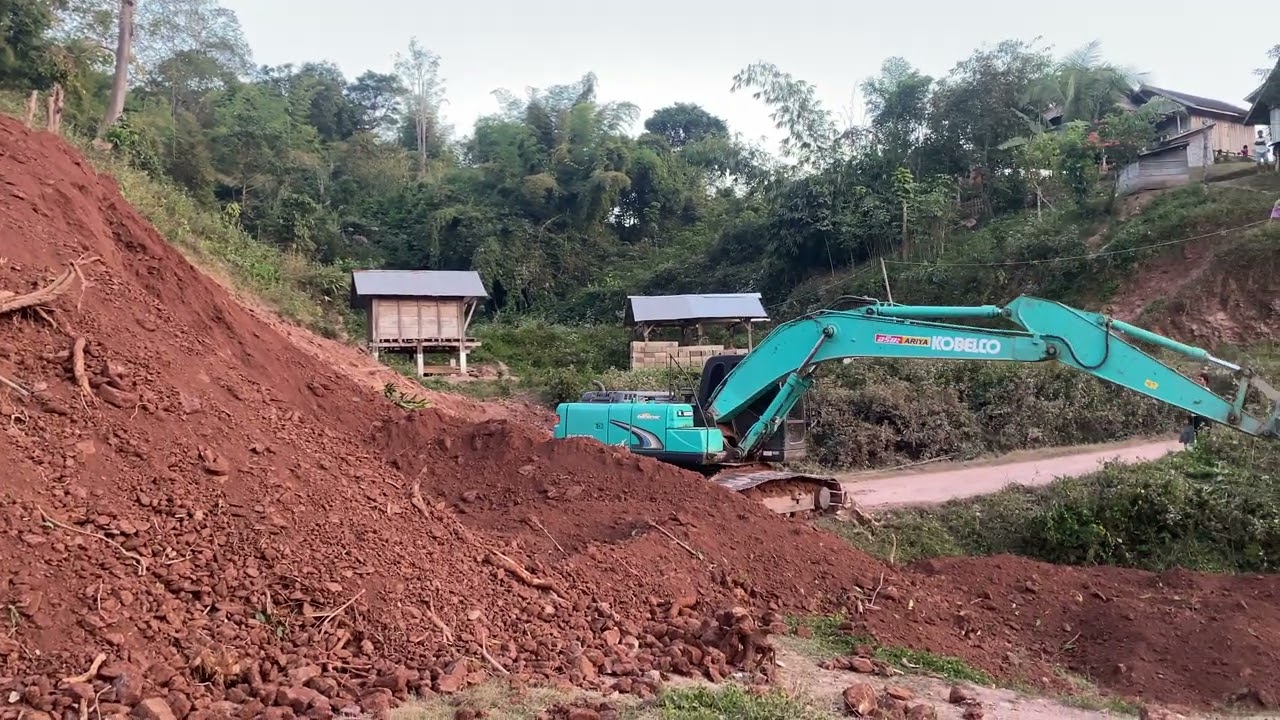 #kobelco #sk200 การขุดและการสร้างบ้าน