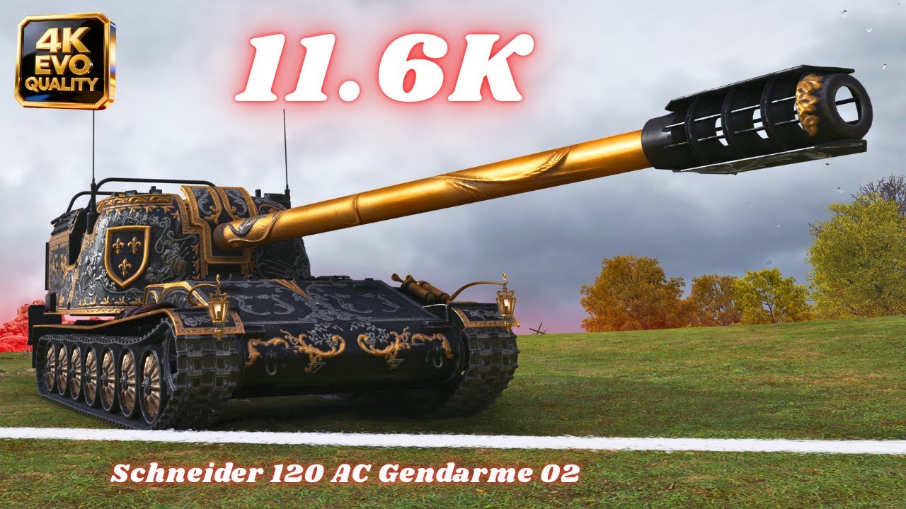 Schneider 120 AC Gendarme 02 - 11.6K Damage 10 Kills | World of Tanks | Mir Tankov