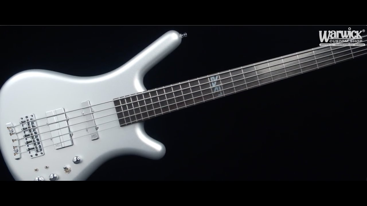 Alberto Rigoni's Warwick Custom Shop Masterbuilt  Corvette Solid Silver Satin Finish