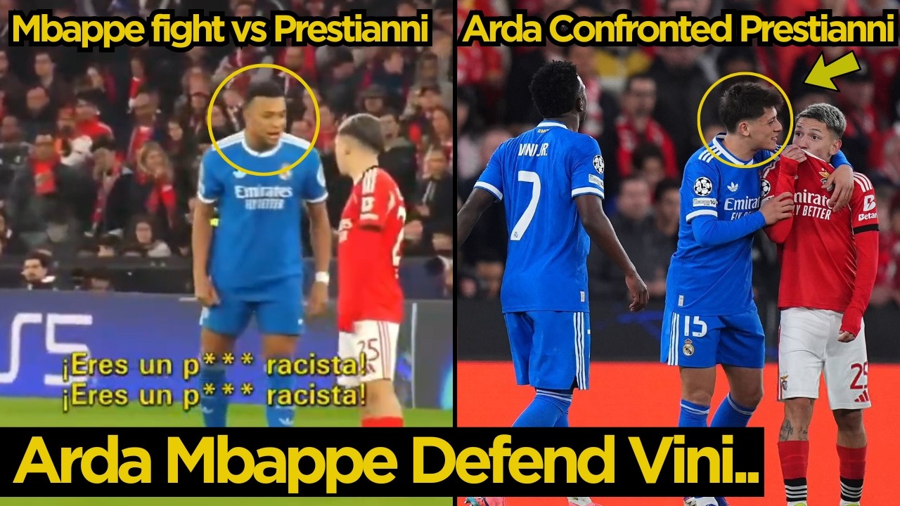 Arda Guler and Mbappe Confronted Prestianni After He Racially Abused Vinicius | Football News Today