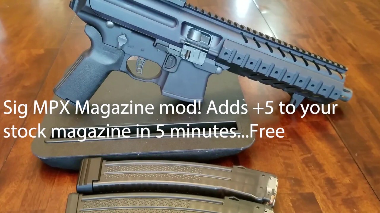 Sig MPX do it yourself +5 Magazine Mod.... Super easy!!!