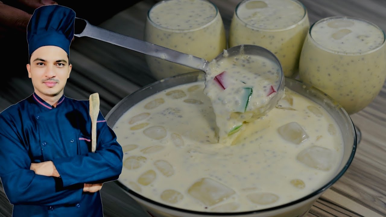 Rabri Wala Doodh Recipe|Custard Milk Recipe|Chef M Afzal