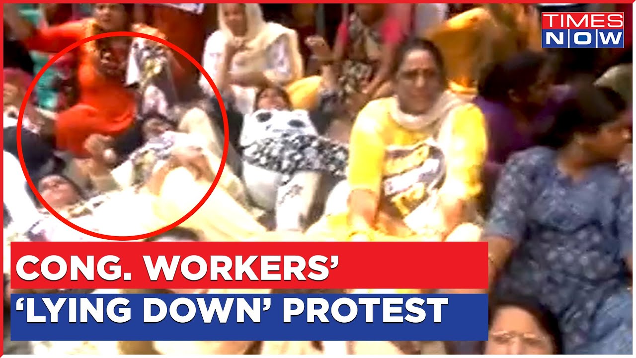 Congress Workers' 'Lying Down' Protest Against Manipur Horror Video; 'We Have No Option' Say Women