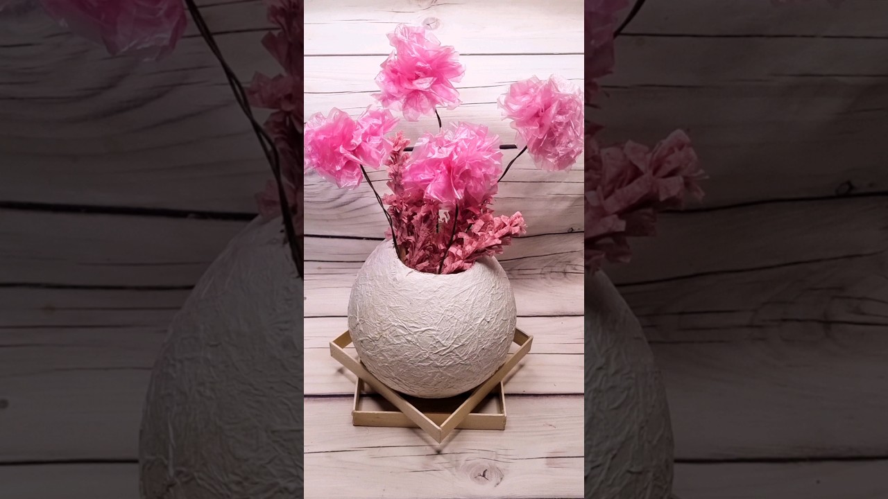 DIY Flower Vase 🌷| DIY home decor| DIY crafts| Easy crafts| DIY craft ideas
