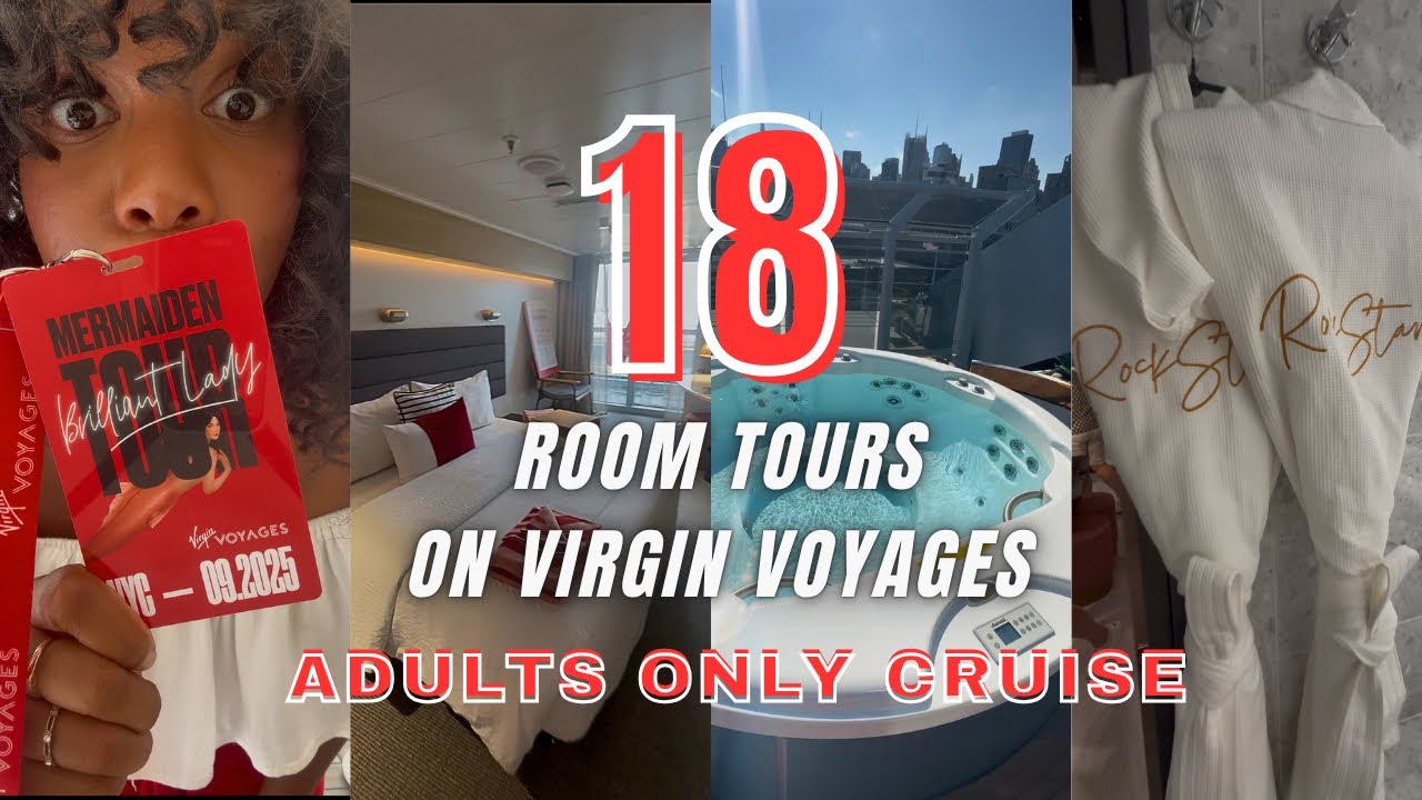 Let’s Look Inside 18 ROOMS on VIRGIN VOYAGES 🚢  @VirginVoyages
