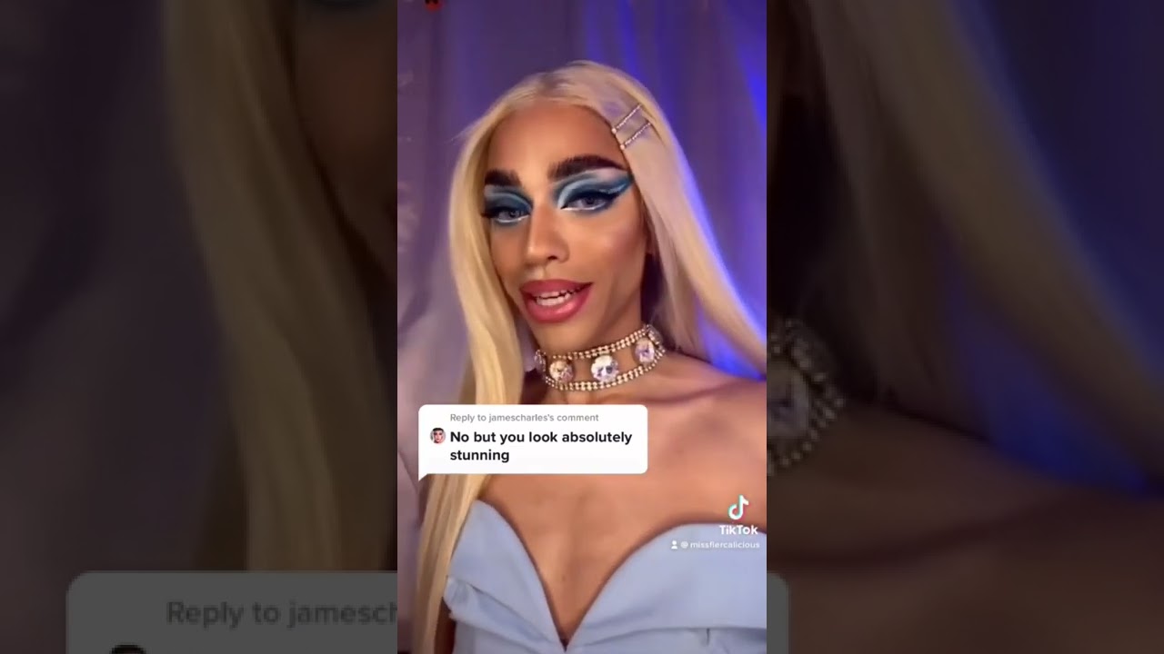 Stan twitter:drag queen making fun of James Charles