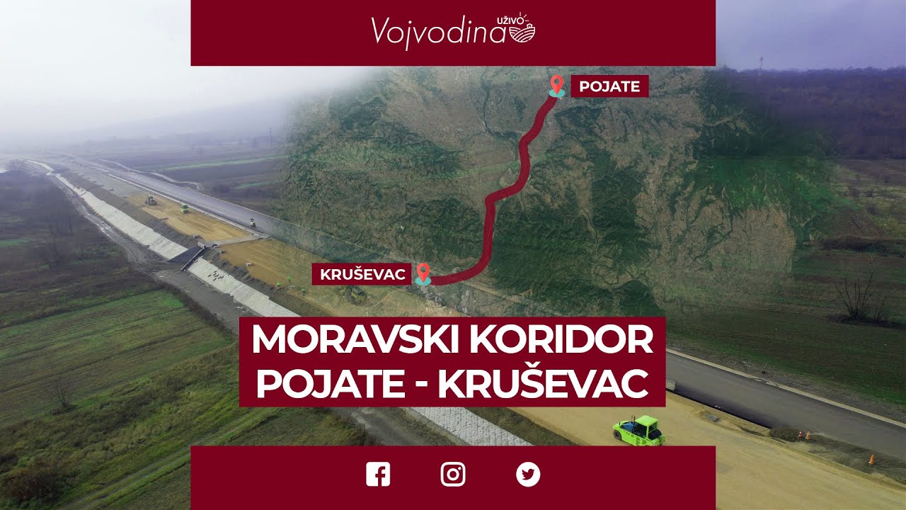 Prvi digitalni autoput u Srbiji - Moravski koridor @VojvodinaUzivo