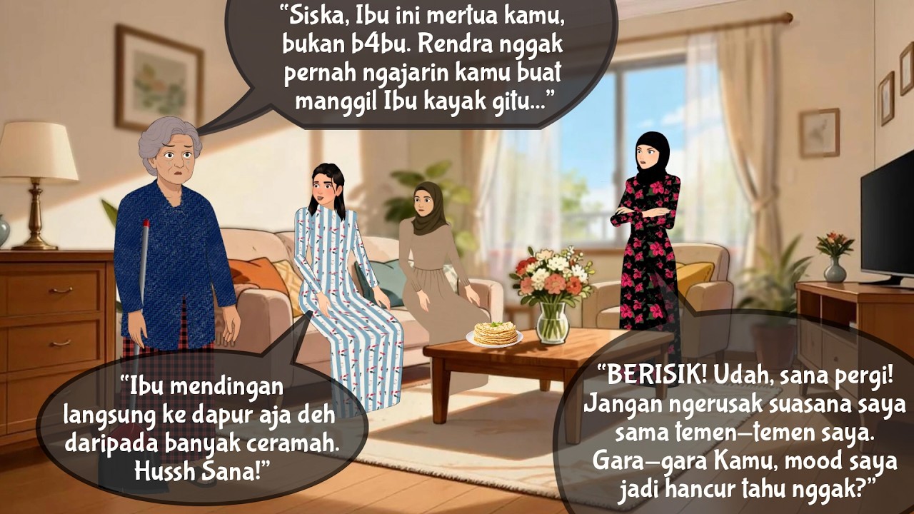 MENANTU LUCKNUT BERI IBU MERTUANYA MAKANAN BASI | Animasi Kartun Drama