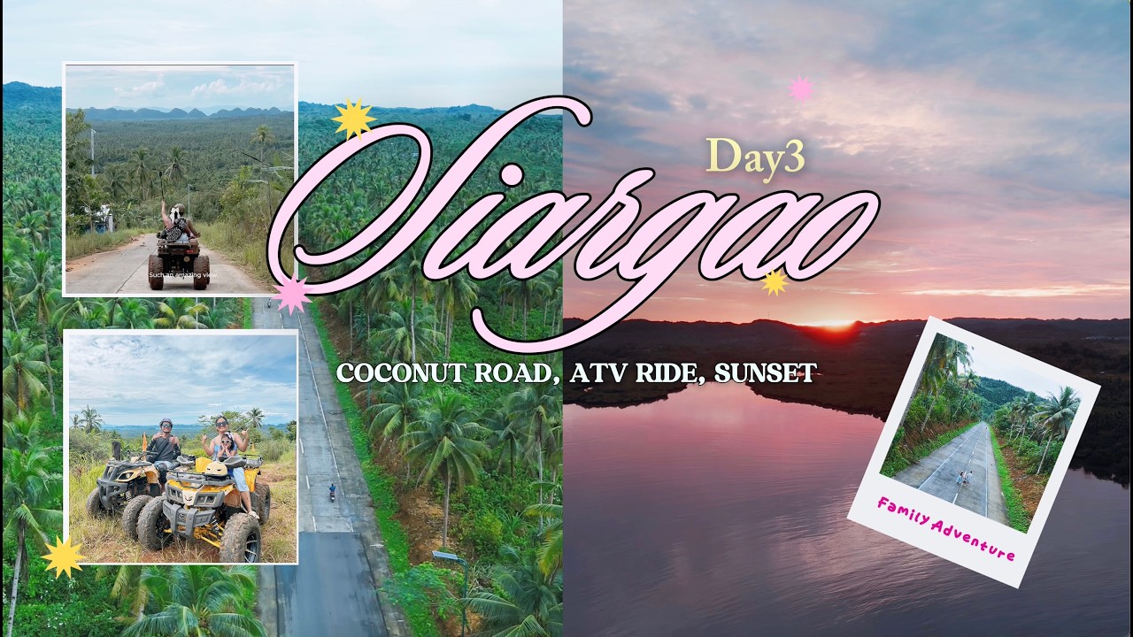 SIARGAO DAY 3 VLOG | ATV Ride + Coconut Road View + Sunset