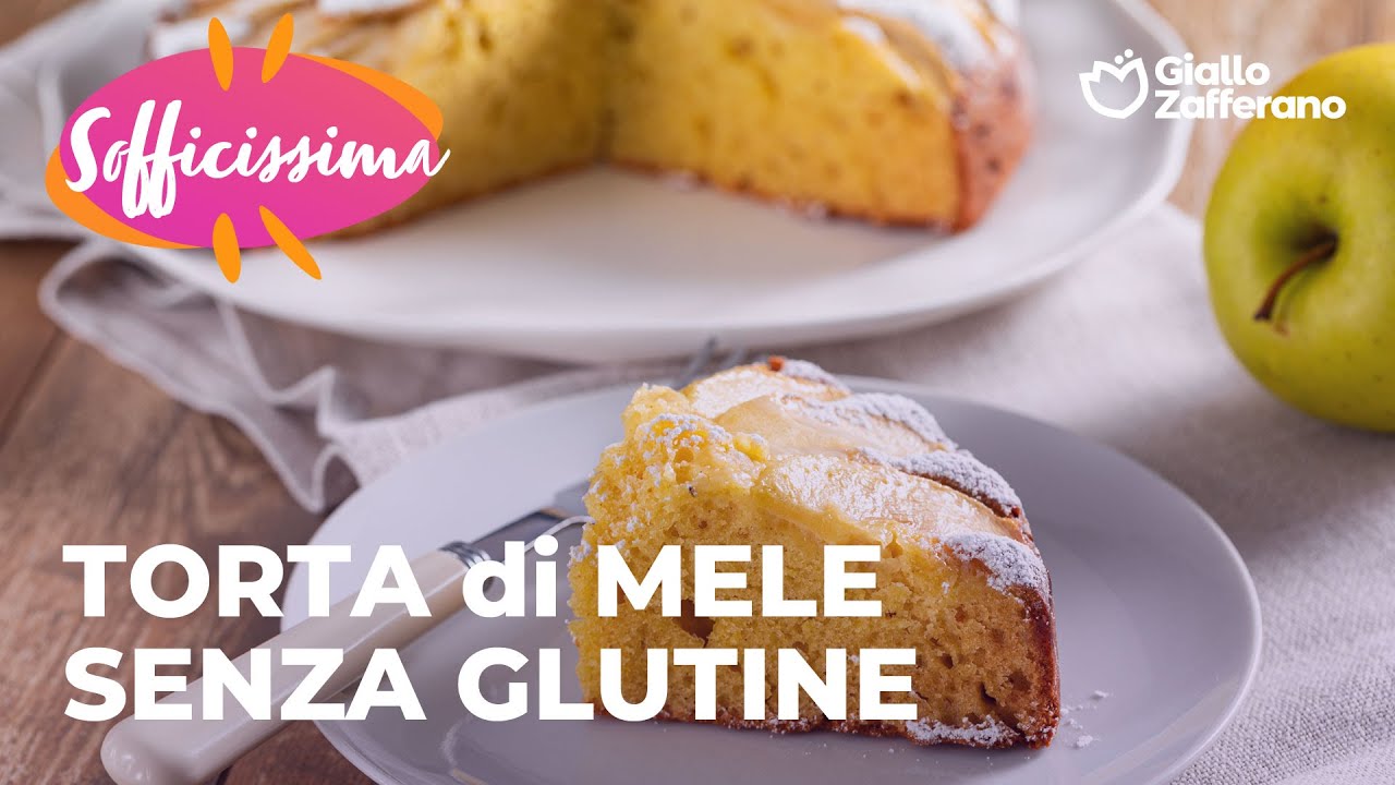 TORTA di MELE SENZA GLUTINE - SUPER SOFFICE! 🥧🍏💛