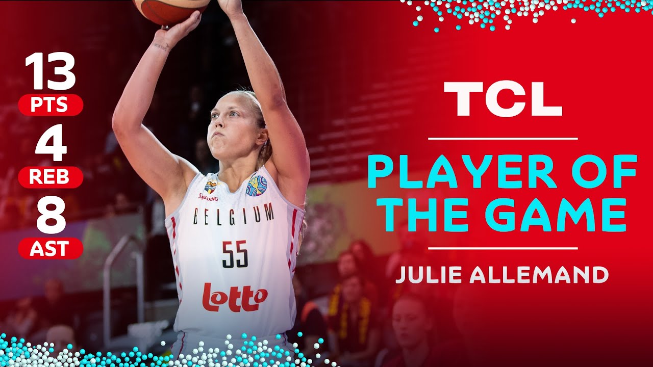 Julie ALLEMAND 🇧🇪 | 13 PTS | 4 REB | 8 AST | TCL Player of the Game vs. Korea