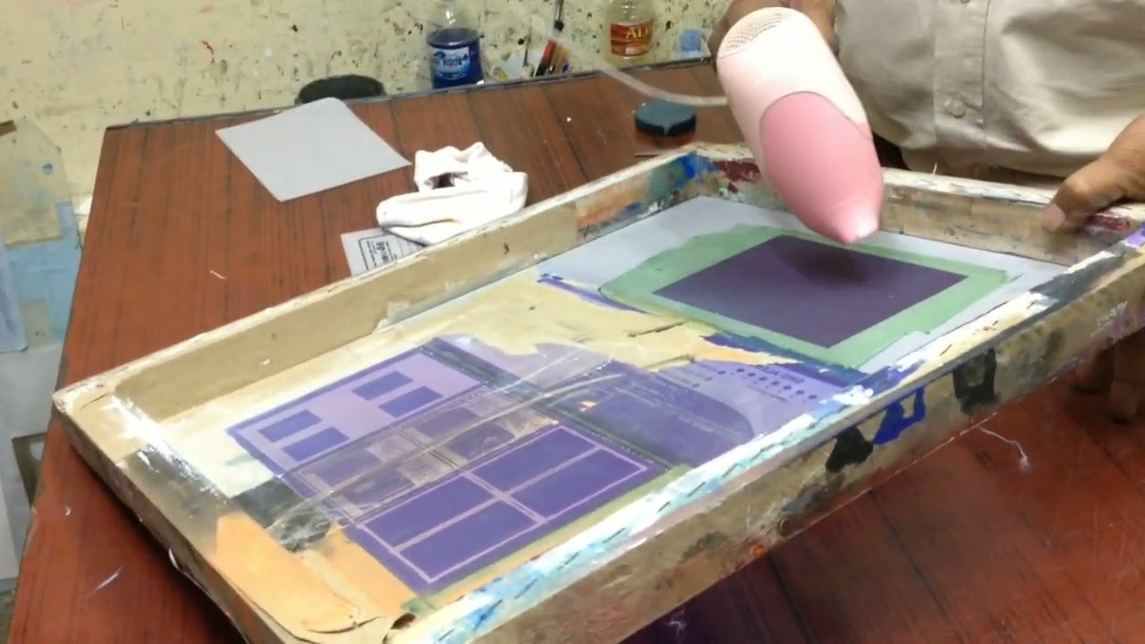 ஸ்கிரீன் பிரின்டிங்கில் கவர் பிரிண்ட் பண்றது /Let's see how cover print is done in screen printing