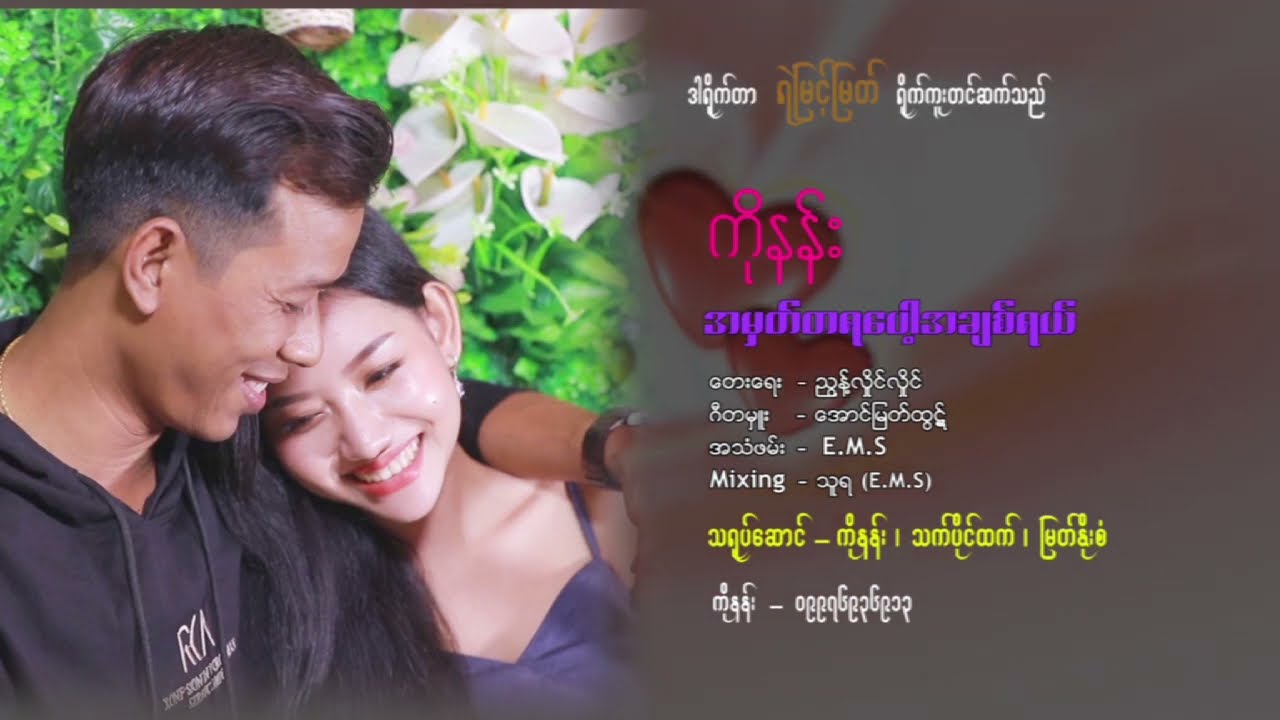 အမှတ်တရပေါ့ ချစ်ရယ် - ကိုနန်း ✍️ တေးရေး - ညွှန့်လှိုင်လှိုင်