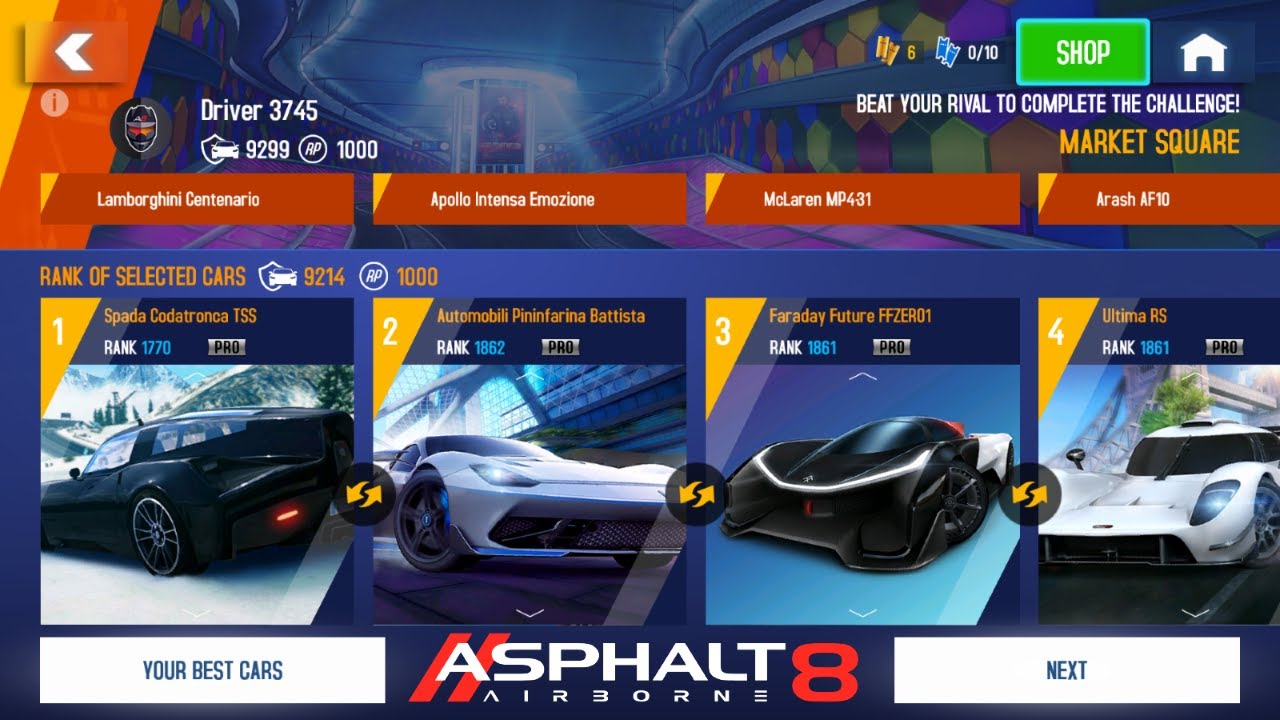 Asphalt 8 Airborne: Gauntlet Mode! Spada Codatronca TSS Challenge