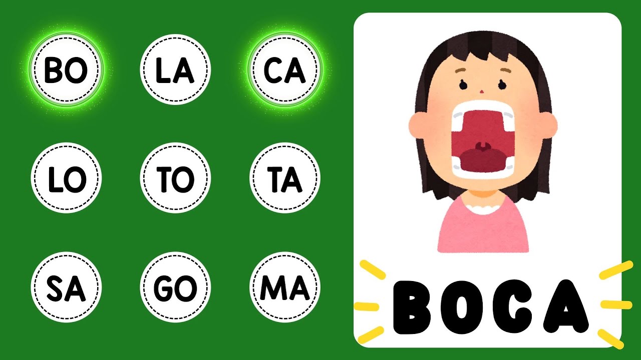 JOGO DAS SÍLABAS para crianças | Família silábica | Joguinho infantil | Aprender a ler e escrever
