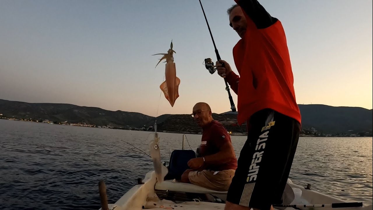#καλαμαρια  πολλα ψαρεμα στα τυφλα