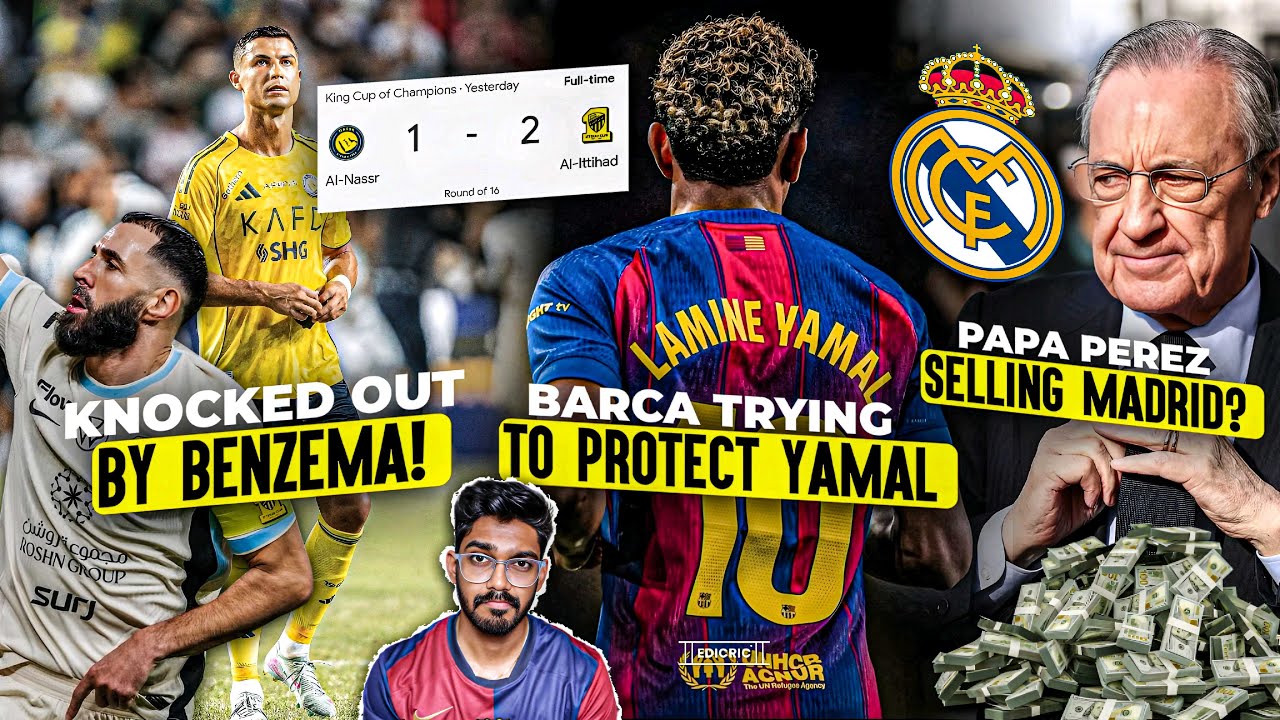 Perez Selling Madrid ? Ronaldo Out from Kings CUP | Barca Protects Yamal, Kroos on VINI